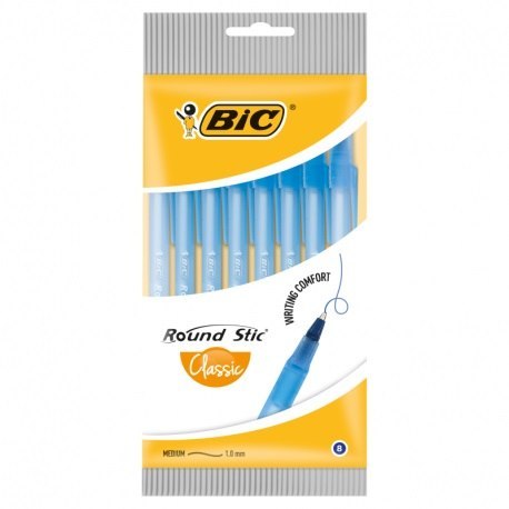 BOLIGRAFO CERRAR REDONDO AZUL PAQUETE DE 8 UDS. BIC 928497